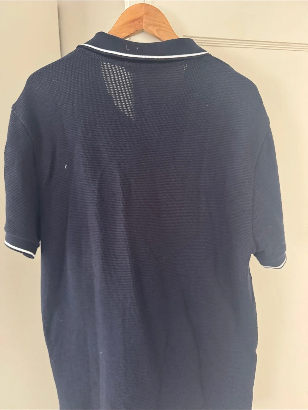 Banana Republic Navy Polo with White Trim